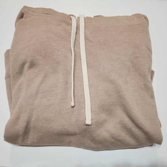 Madewell Cozy Crop Light Pink Hoodie Sweatshirt - Picture 4 of 5